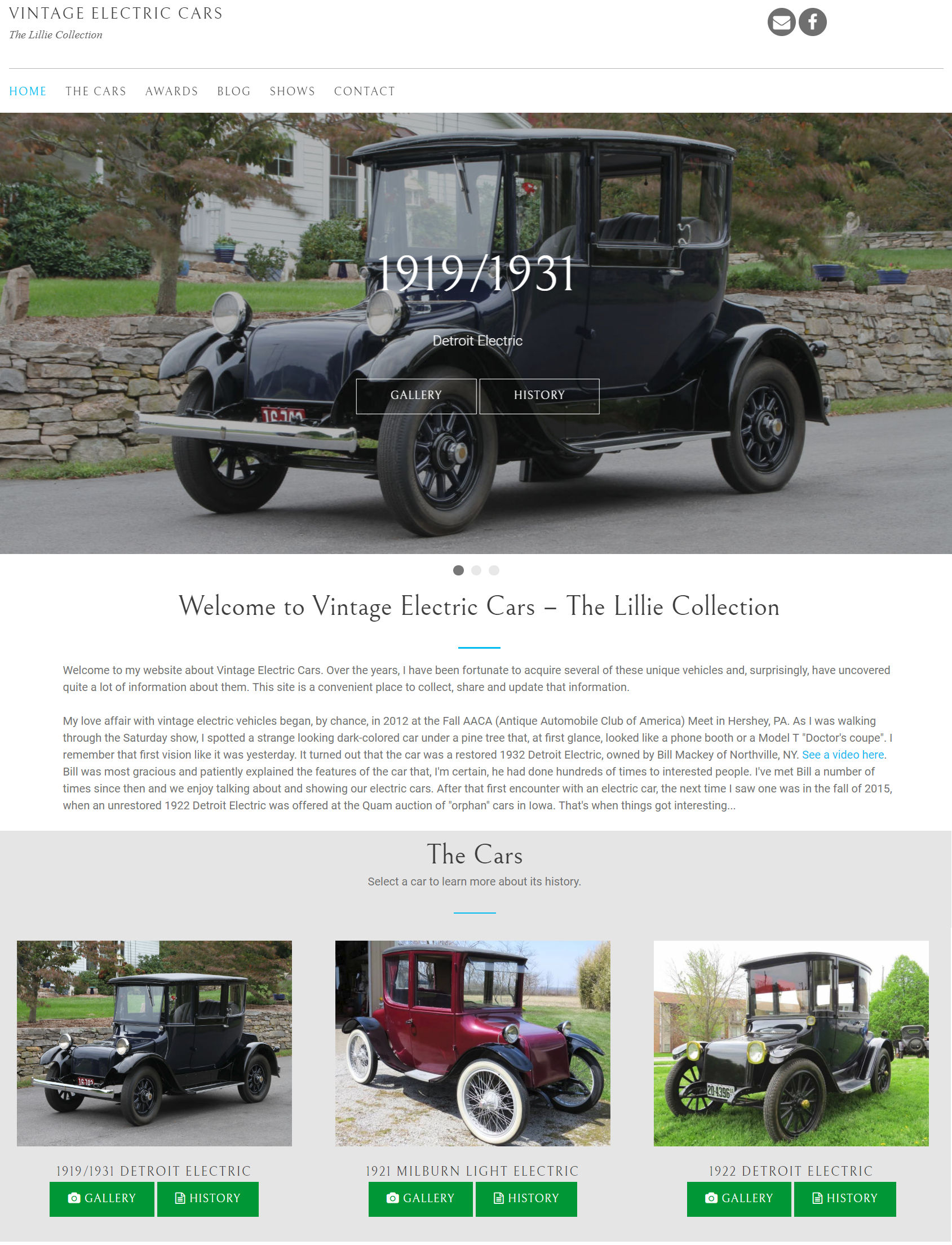 Click to visit Vintage Electric Cars
