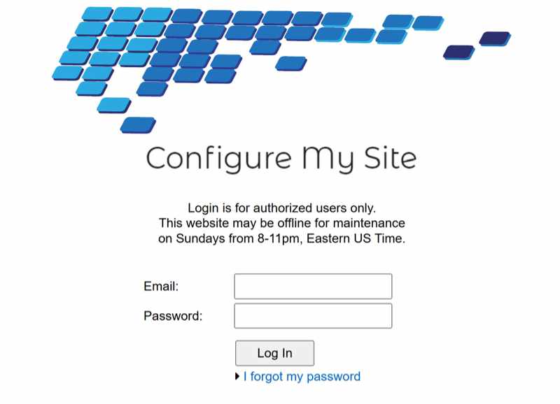 Configure My Site
